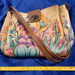 Anuschka large cross body purse